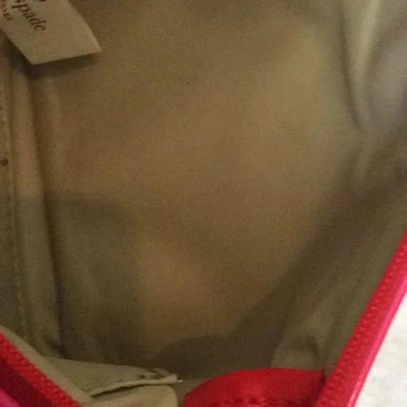 Kate Spade Red & Pink Striped Mini Pouch - Picture 8 of 8